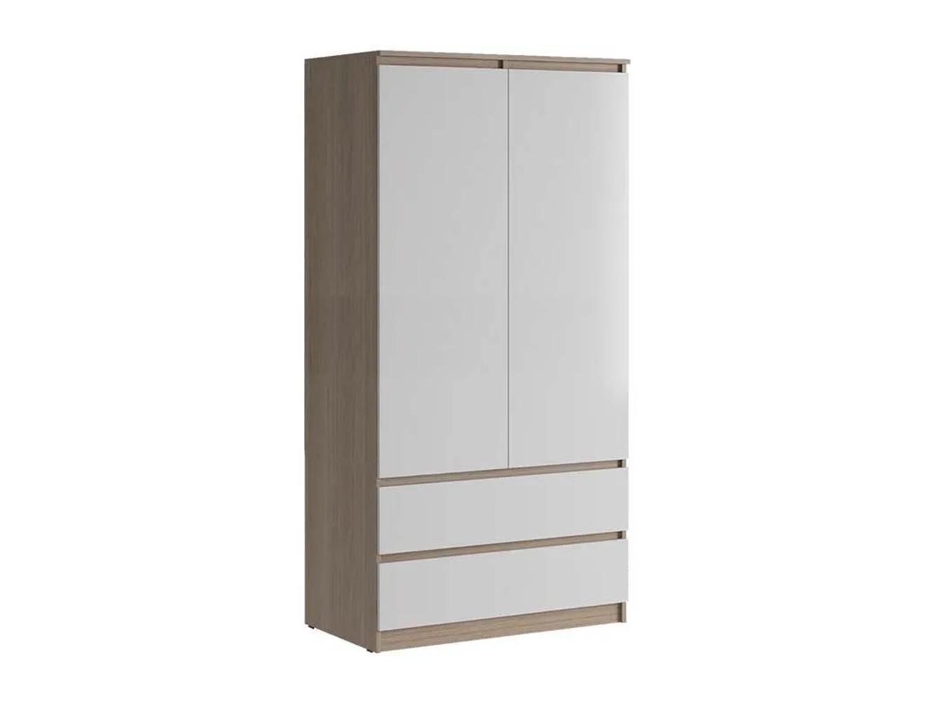 Распашной шкаф Мальм 313 oak white ИКЕА (IKEA) изображение товара