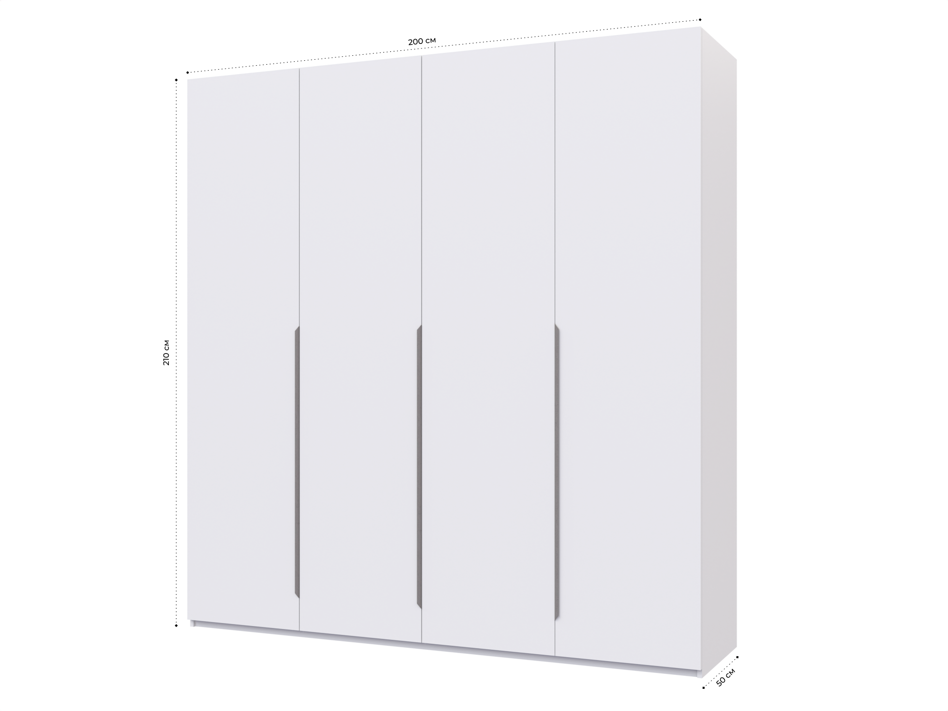 Распашной шкаф Пакс Альхейм 14 white (silver) ИКЕА (IKEA) изображение товара