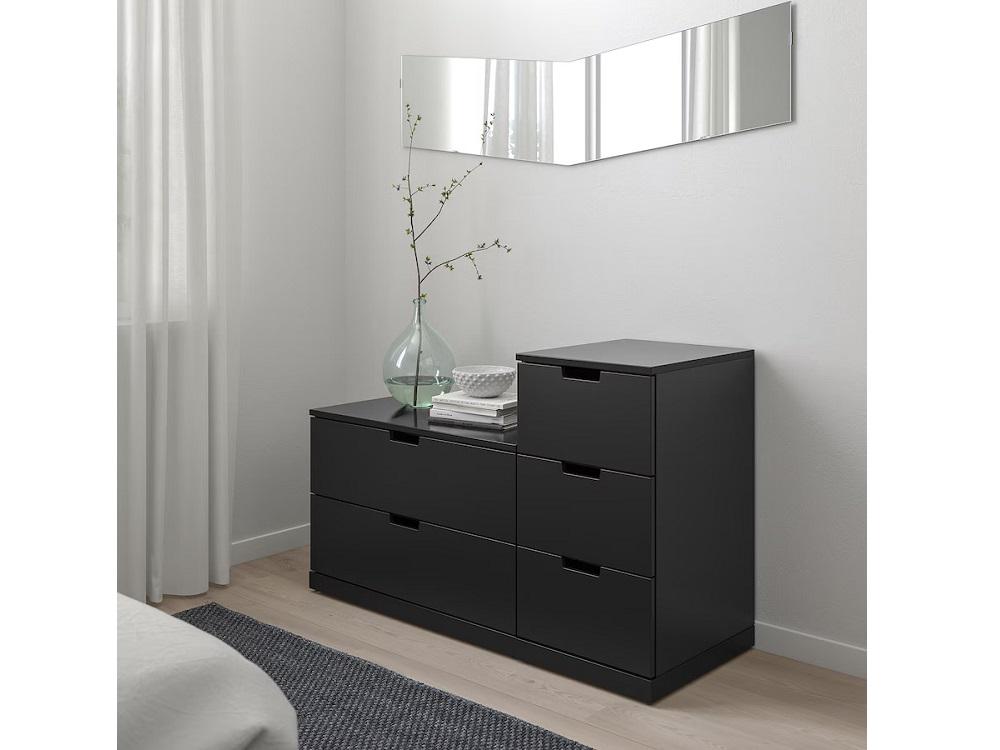 Комод Нордли 14 black ИКЕА (IKEA) изображение товара