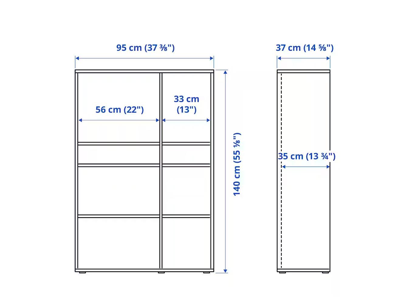 Стеллаж Вихалс 3 white ИКЕА (IKEA) изображение товара