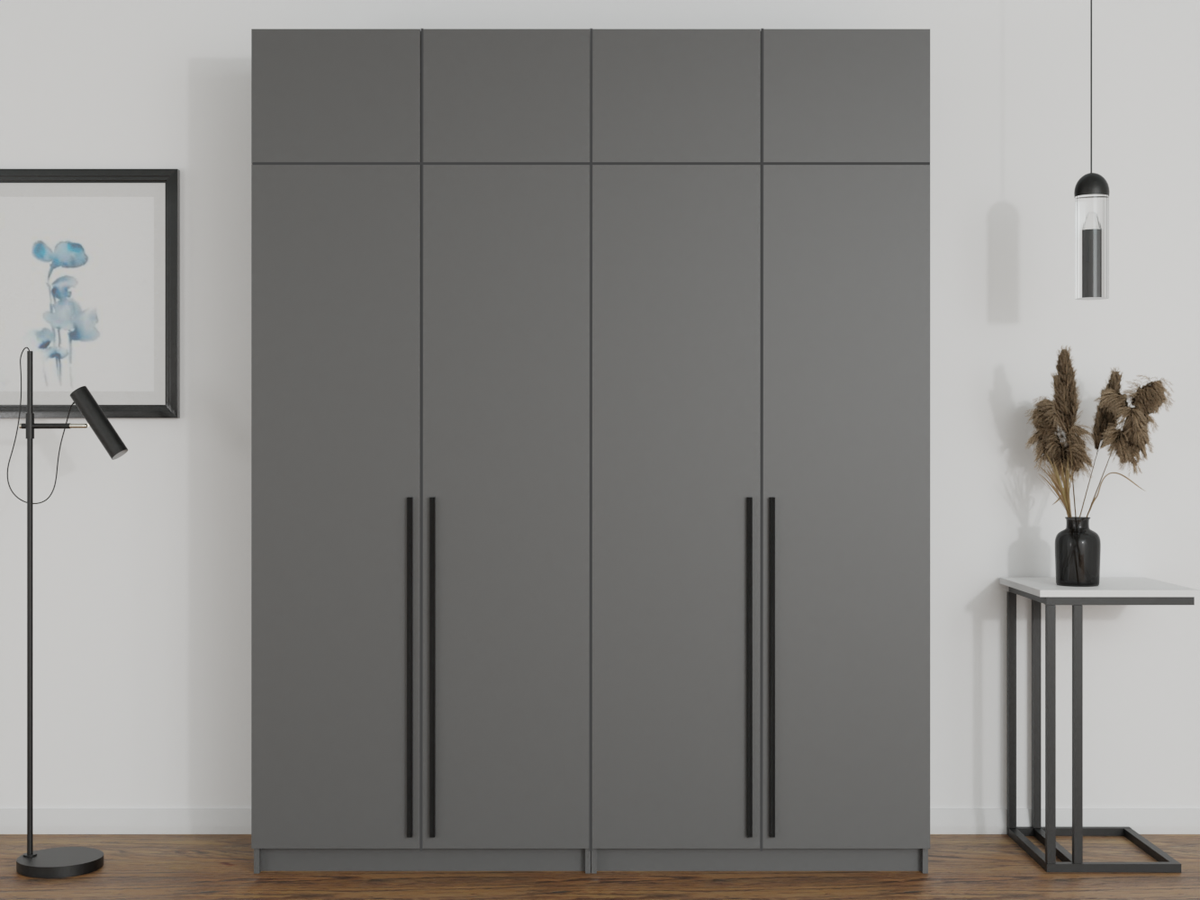 Распашной шкаф Пакс Фардал 65 grey ИКЕА (IKEA) изображение товара