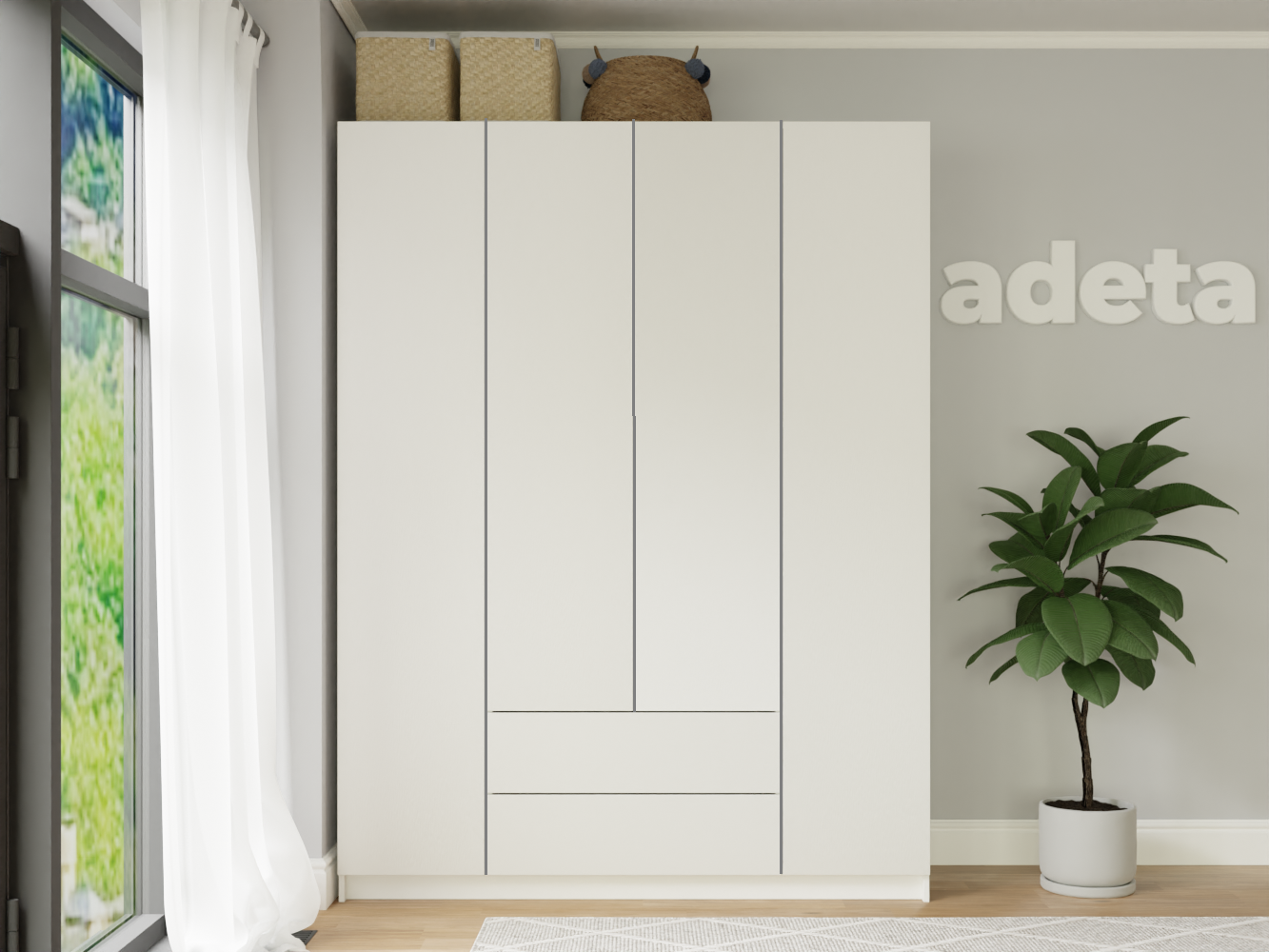 Распашной шкаф Пакс Форсанд 19 white ИКЕА (IKEA) изображение товара