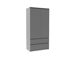 Изображение товара Распашной шкаф Мальм 313 grey ИКЕА (IKEA) на сайте adeta.ru