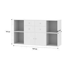 Изображение товара Стеллаж Билли 128 white ИКЕА (IKEA) на сайте adeta.ru