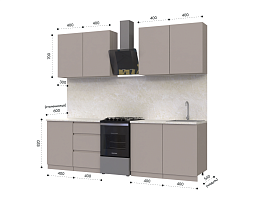 Изображение товара Кухонный гарнитур METOД 1 brown ИКЕА (IKEA) на сайте adeta.ru