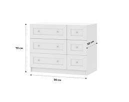 Изображение товара Комод Билли 217 white ИКЕА (IKEA) на сайте adeta.ru